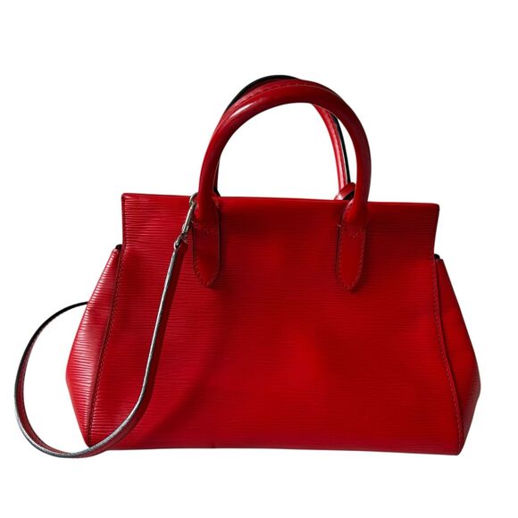 Louis Vuitton Marly Red Epi Leather Satchel Bag With Removable Strap Handbag - Picture 2 of 6